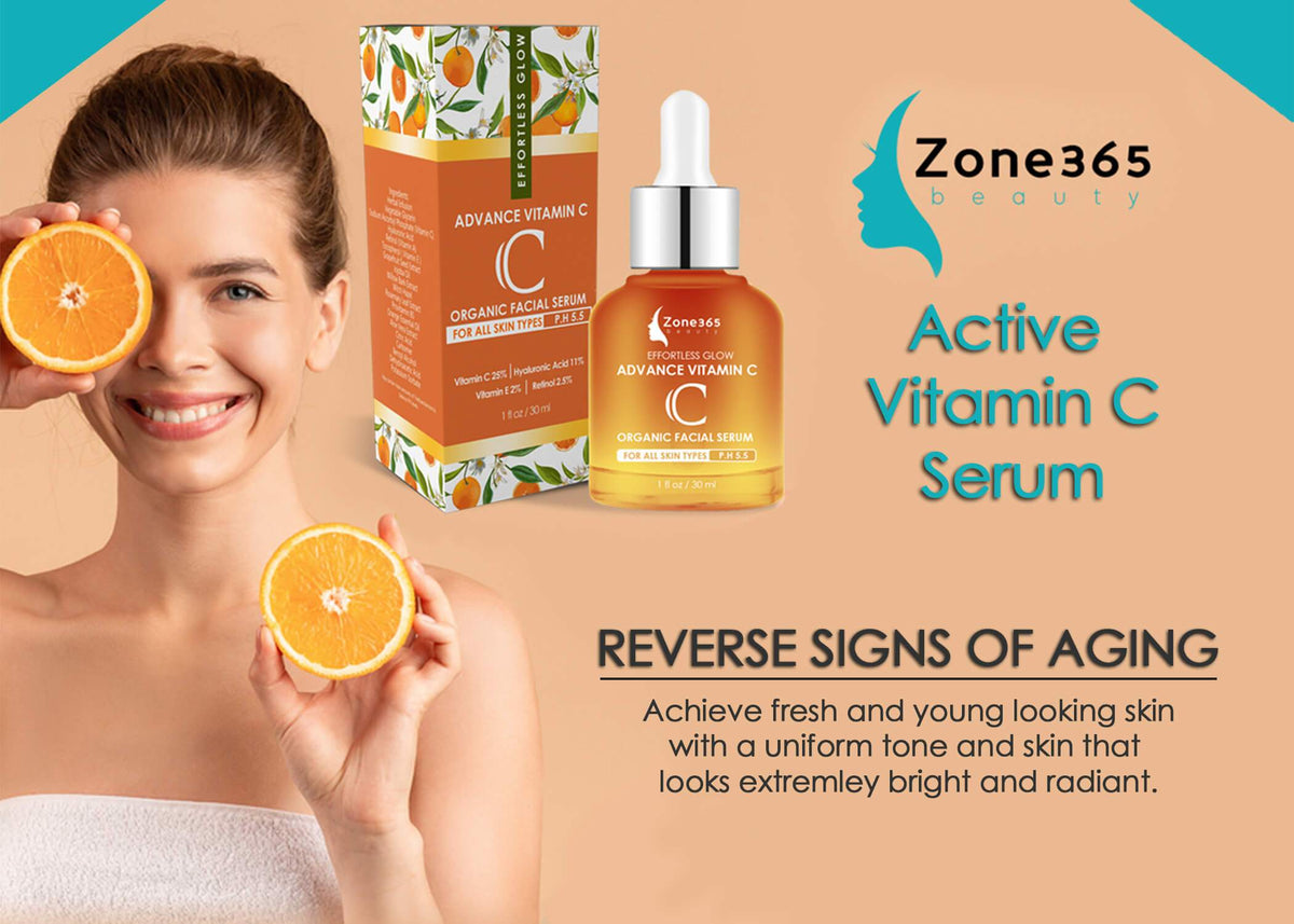 Vitamin C Serum + Hyaluronic Acid Zone 365 Beauty 